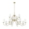 Z-Lite Gianna Chandelier, 12-Light, 60.25 In.W x 33.75 In.H, Modern Gold/White 7509-12-60MGLD - alternate 2